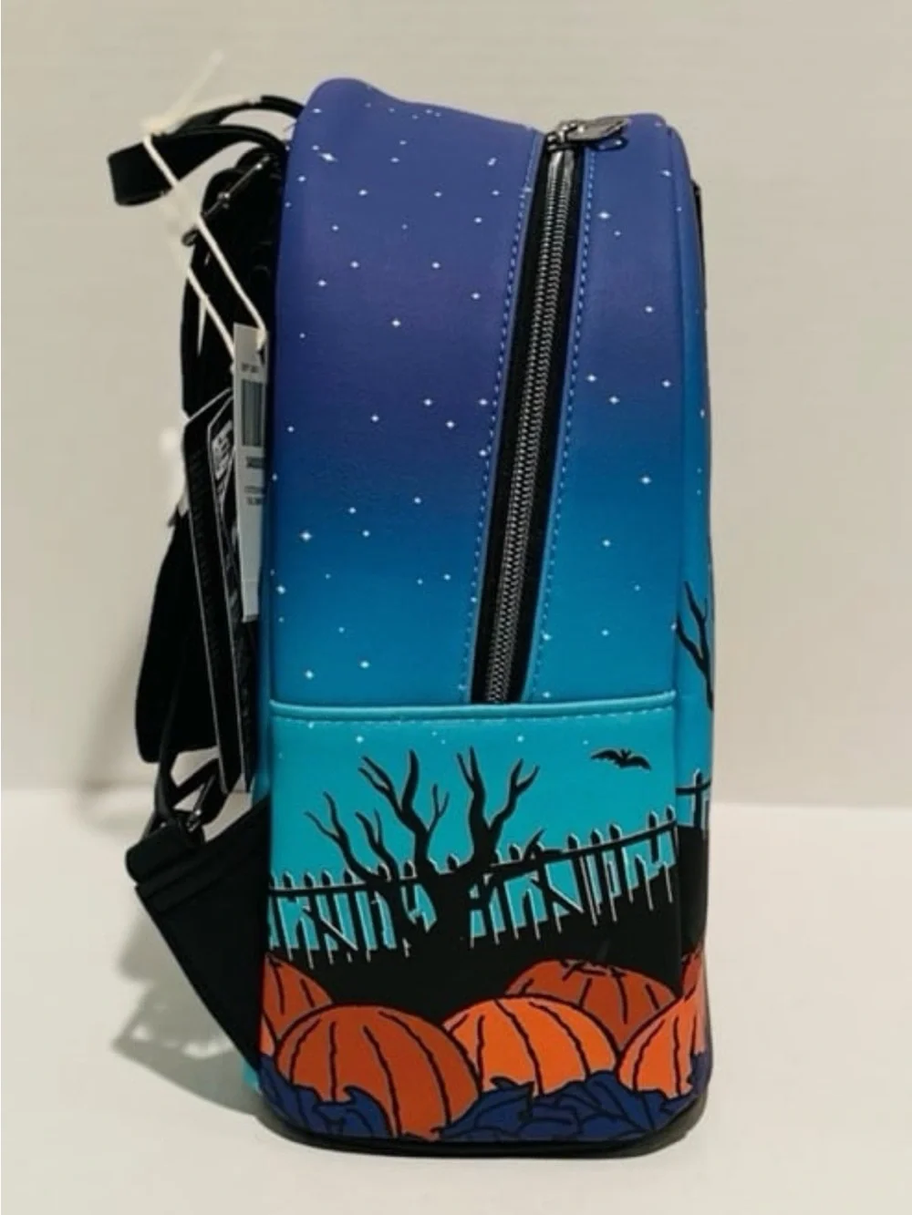 Loungefly Disney NWT Stitch Pumpkin Glow-in-the-Dark Mini Backpack & Wallet - Picture 5 of 9